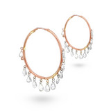 Diamond Earring in 18k Rose Gold