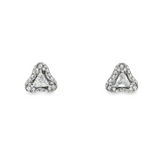 Diamond Earrings in 18k Black Gold