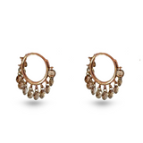 Color Diamond Earrings in 18k Rose Gold