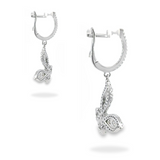 Diamond Earrings in 18k White Gold