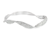 Diamond Bangle in 18k White Gold