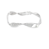 Diamond Bangle in 18k White Gold