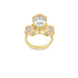 "Rigato" Diamond Ring in Yellow and White Gold