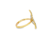 "Rigato" Diamond Ring in Yellow and White Gold