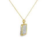 "Rigato" Diamond Pendent in 18k Yellow and White Gold