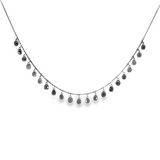 Black Diamond Necklace in 18k Black Gold