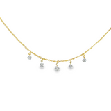 Diamond Necklace in 18k Yellow Gold