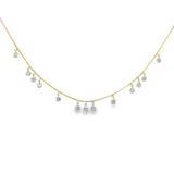Diamond Necklace in 18k Yellow Gold