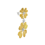 "Rigato" Diamond Earrings in 18k Yellow Gold