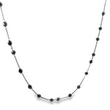 Black Diamond Necklace in 18k Black Gold