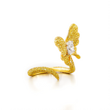 Butterfly Ring  in 18k Yellow Gold