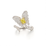 Butterfly Ring in 18k White Gold