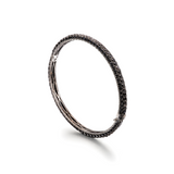 Black Diamond Bangle in 18k Black Gold