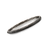 Black Diamond Bangle in 18k Black Gold
