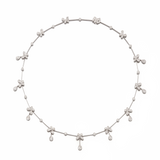 Butterfly Necklace in 18k White Gold